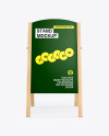 Wooden Stand Mockup