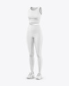 Women's Fitness Kit Mockup - Half Side View