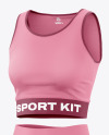 Women's Fitness Kit Mockup - Half Side View