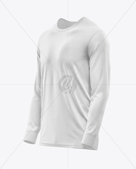 Men’s Long Sleeve T-Shirt Mockup