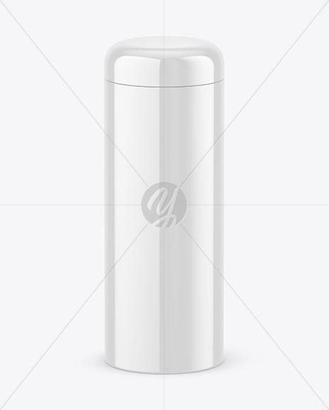 Glossy Tin Can Mockup