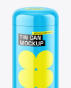 Glossy Tin Can Mockup