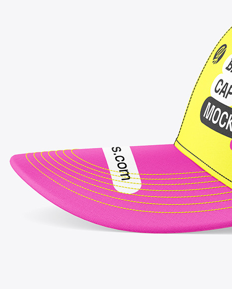 Baseball Cap Mockup - Side View