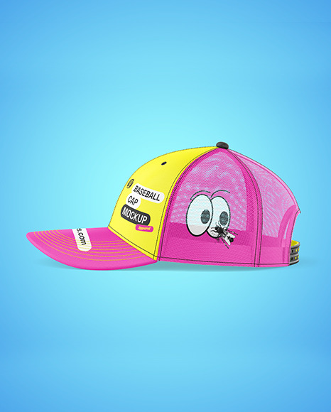 Baseball Cap Mockup - Side View