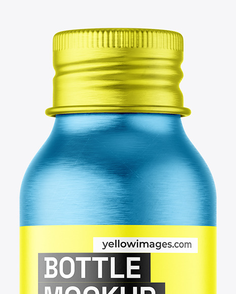 Metallic Bottle Mockup