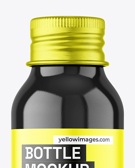 Glossy Bottle Mockup