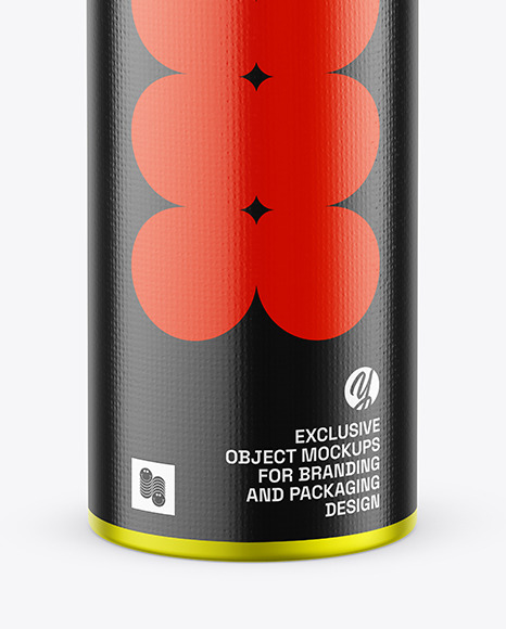 Matte Metallic Tin Can Mockup