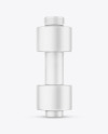 Matte Dumbbell Bottle Mockup