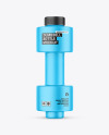Matte Dumbbell Bottle Mockup