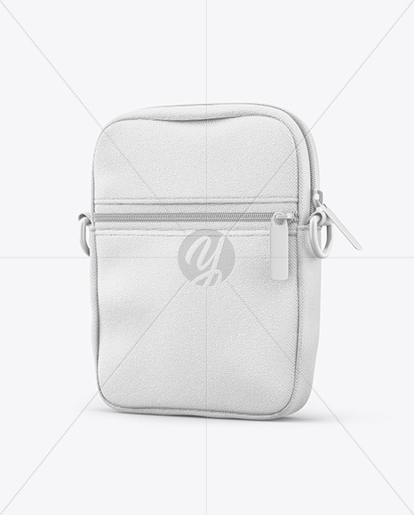 Festival Bag with Zipper Mockup - Half Side View