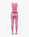 Women's Fitness Kit Mockup - Back View