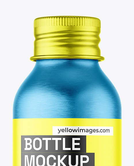 Metallic Bottle Mockup