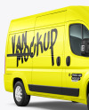 Electric Panel Van - Half Side View