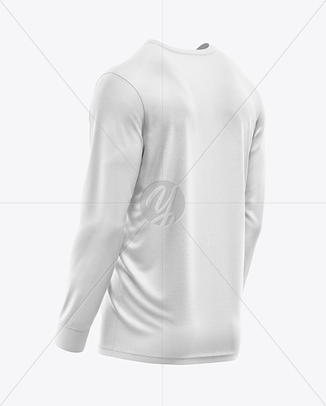 Men’s Long Sleeve T-Shirt Mockup