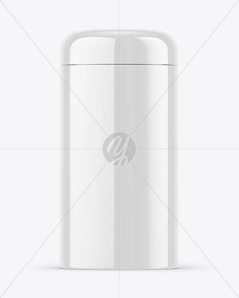 Glossy Tin Can Mockup
