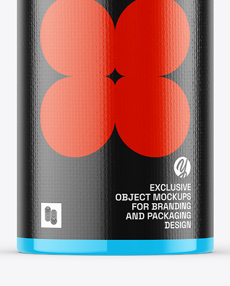 Glossy Tin Can Mockup