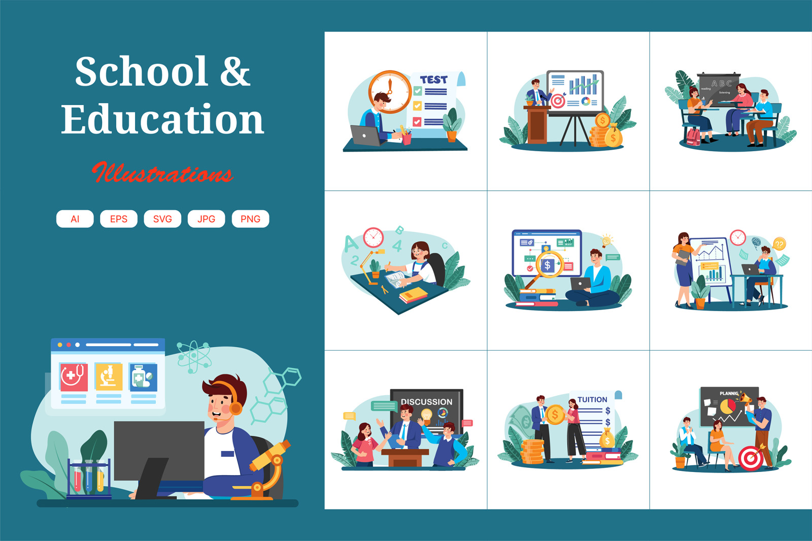M712_School & Education Illustration_Part 02 M712_School & Education Illustration_Part 02