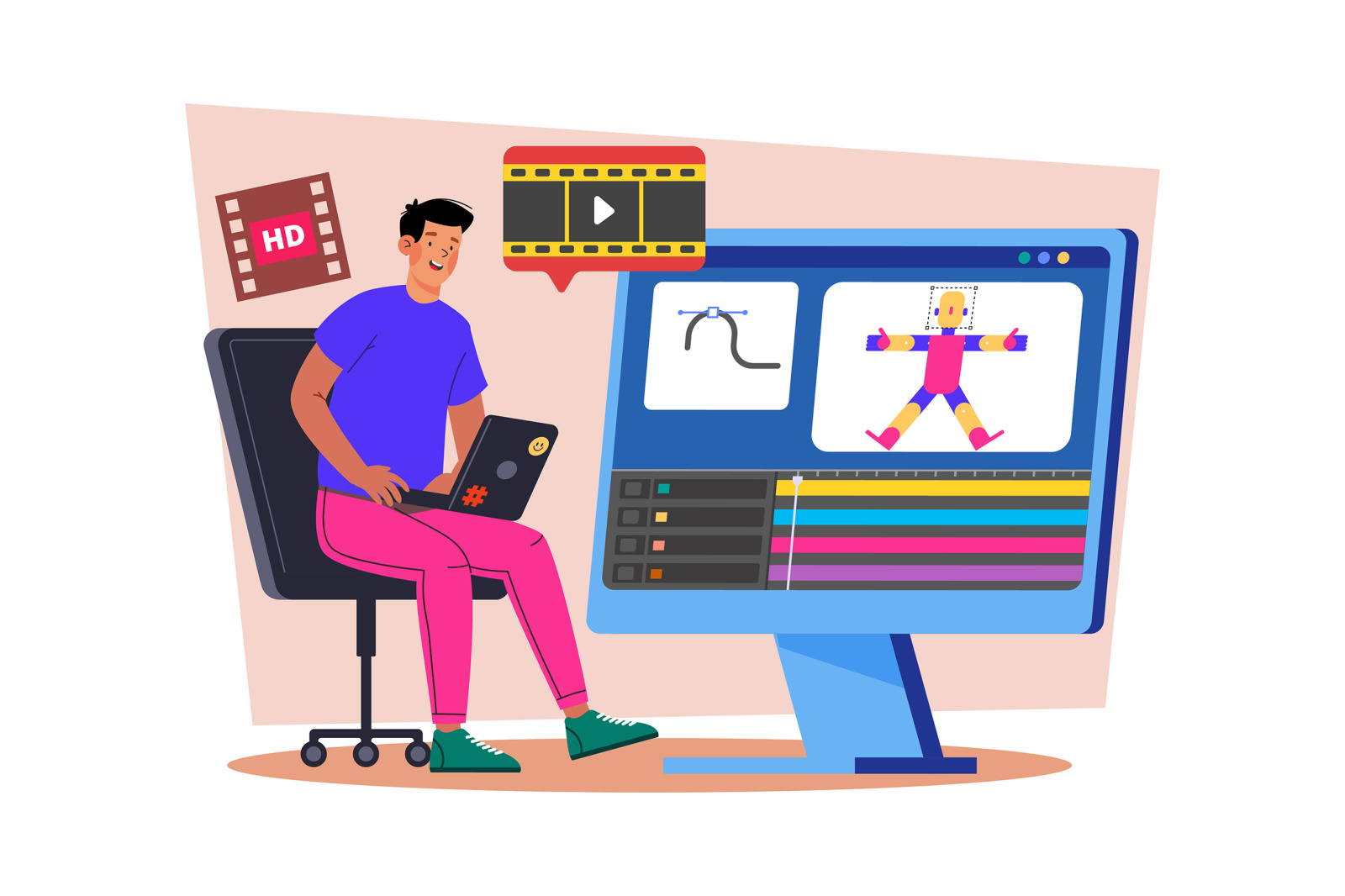 M714_Video Creator Illustration_Part 02 M714_Video Creator Illustration_Part 02