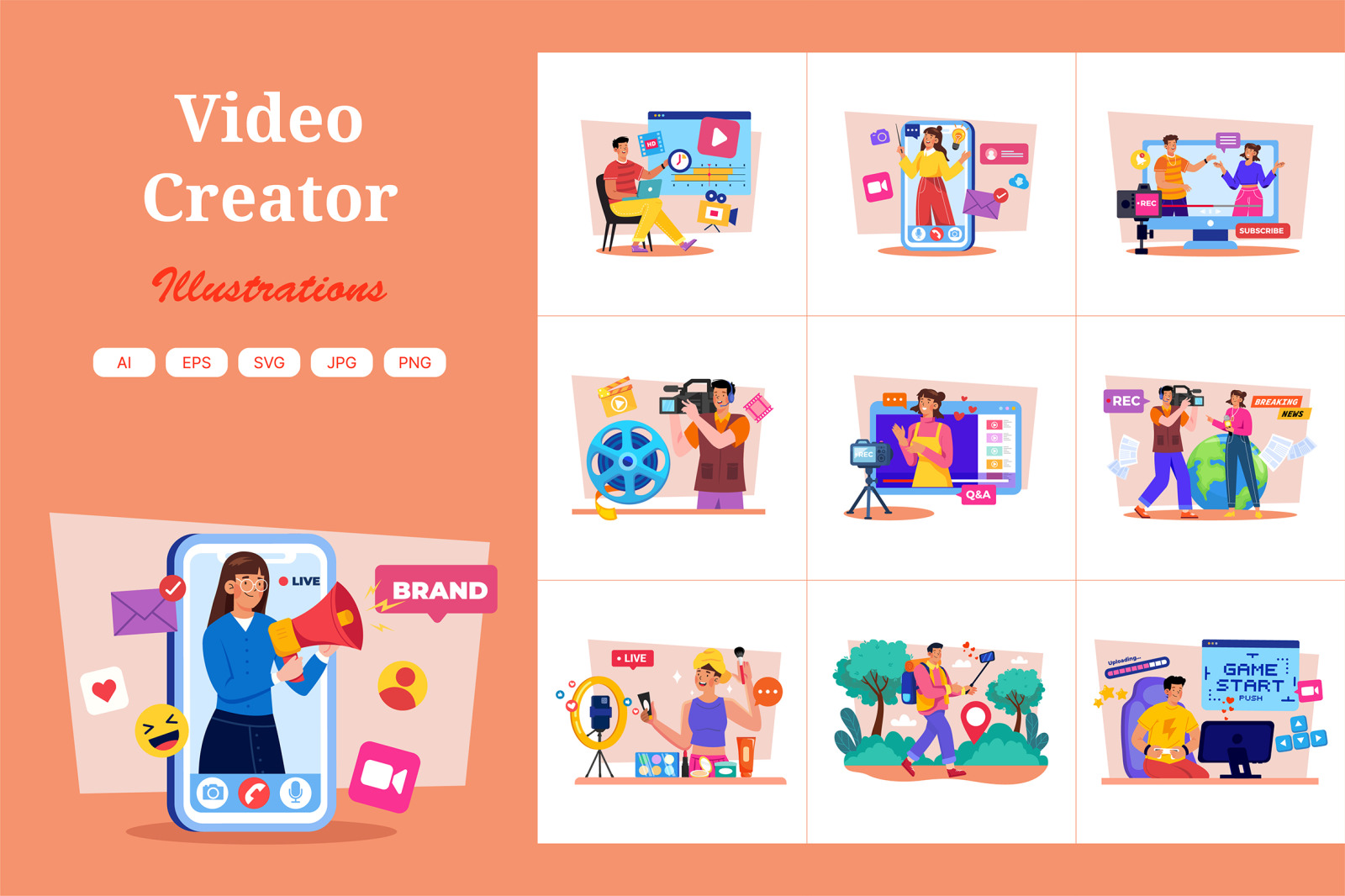 M714_Video Creator Illustration_Part 01 M714_Video Creator Illustration_Part 01
