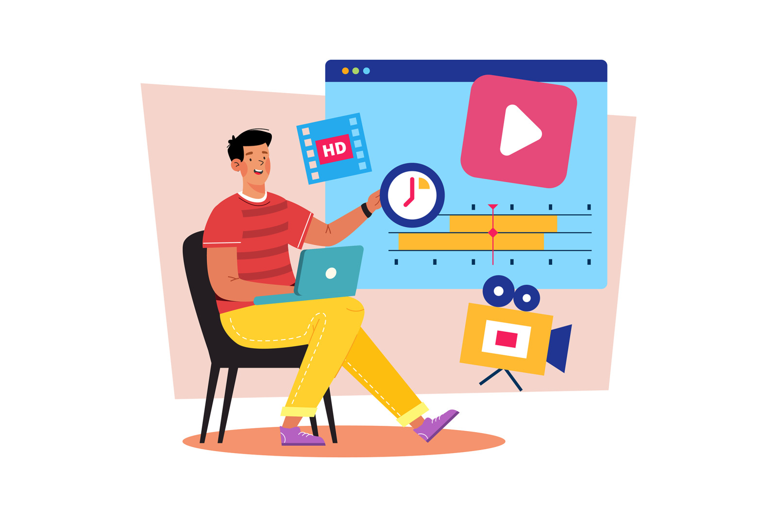 M714_Video Creator Illustration_Part 01 M714_Video Creator Illustration_Part 01