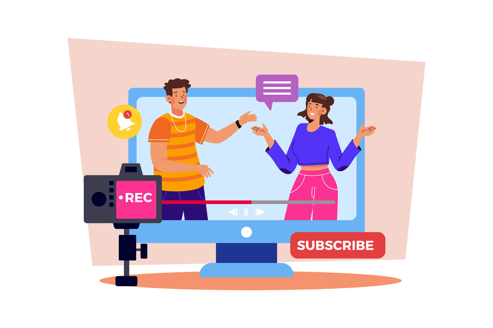 M714_Video Creator Illustration_Part 01 M714_Video Creator Illustration_Part 01