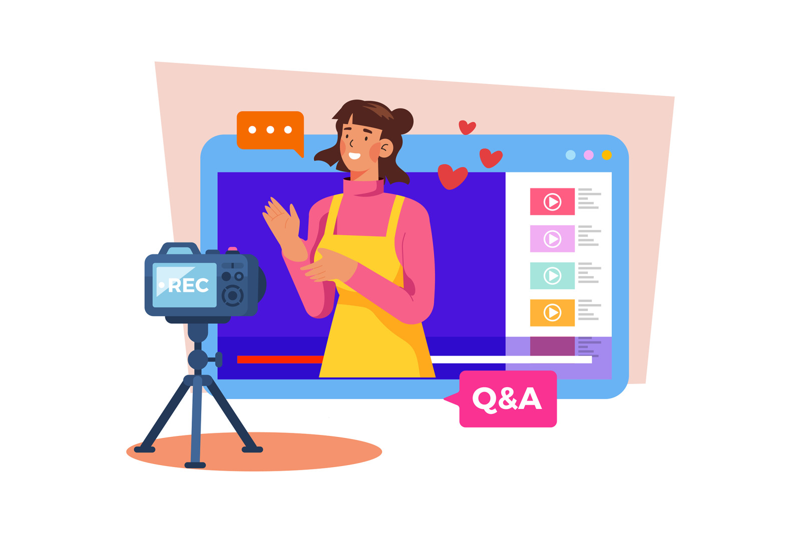 M714_Video Creator Illustration_Part 01 M714_Video Creator Illustration_Part 01