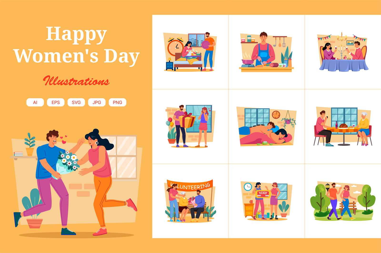 M717_Women&#039;s Day Illustration_Part 01