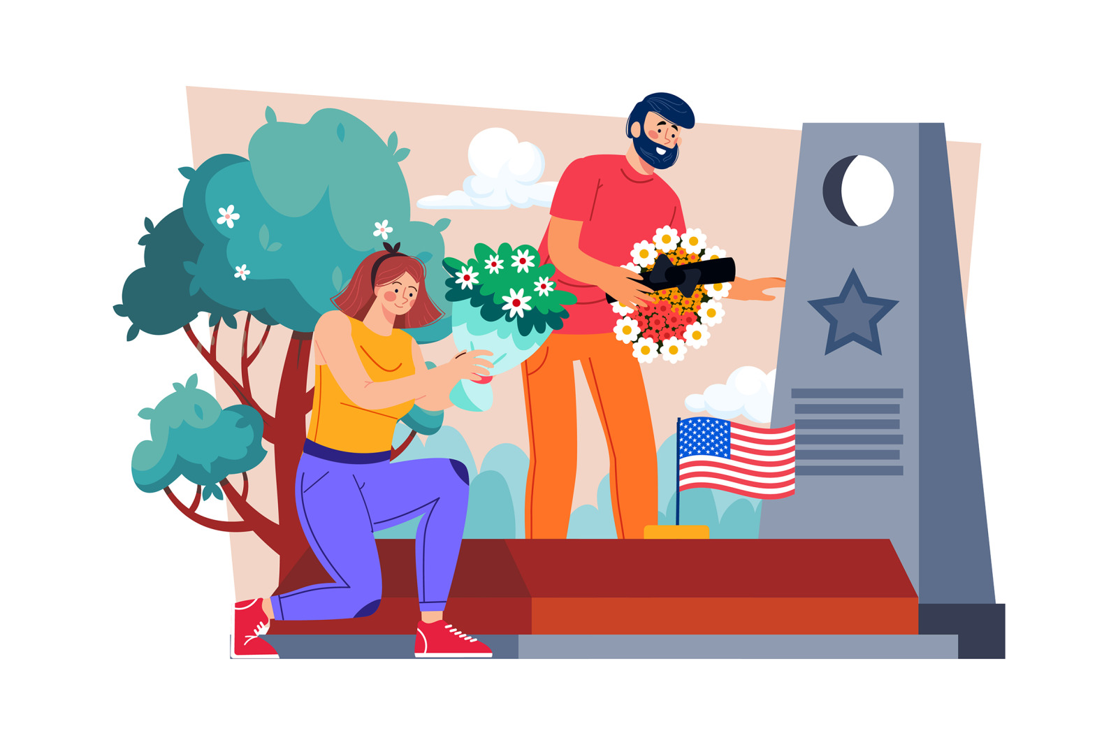 M718_Memorial Day Illustration Pack M718_Memorial Day Illustration Pack