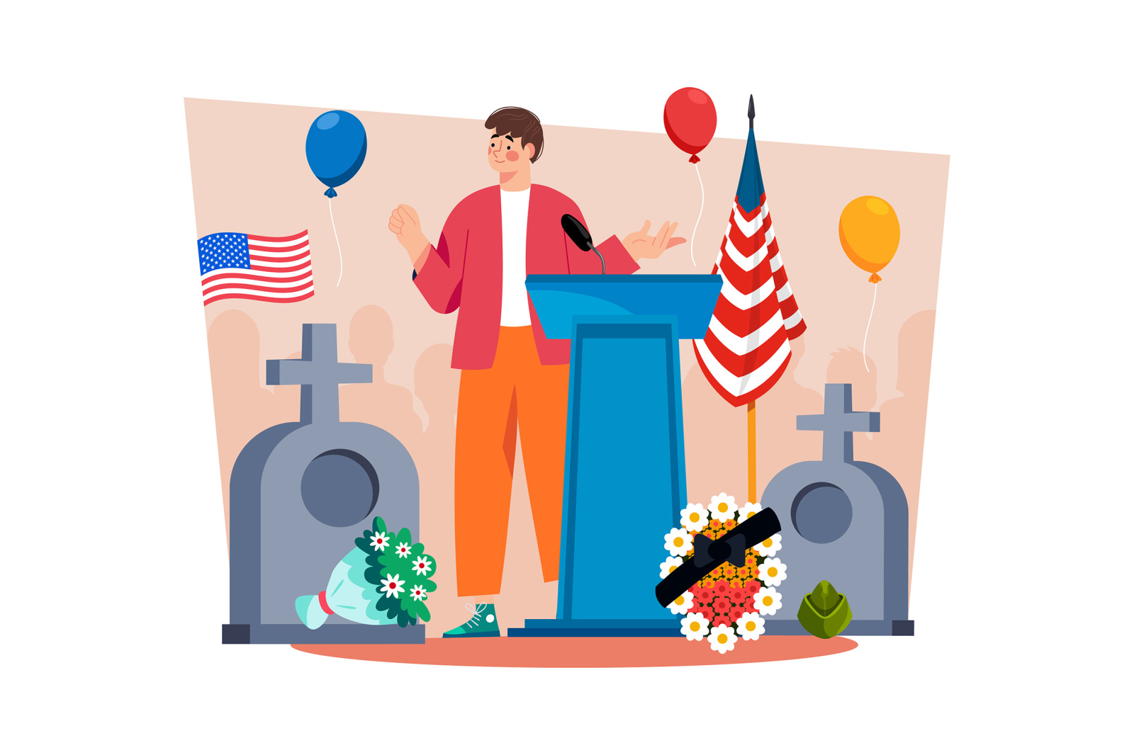 M718_Memorial Day Illustration Pack M718_Memorial Day Illustration Pack
