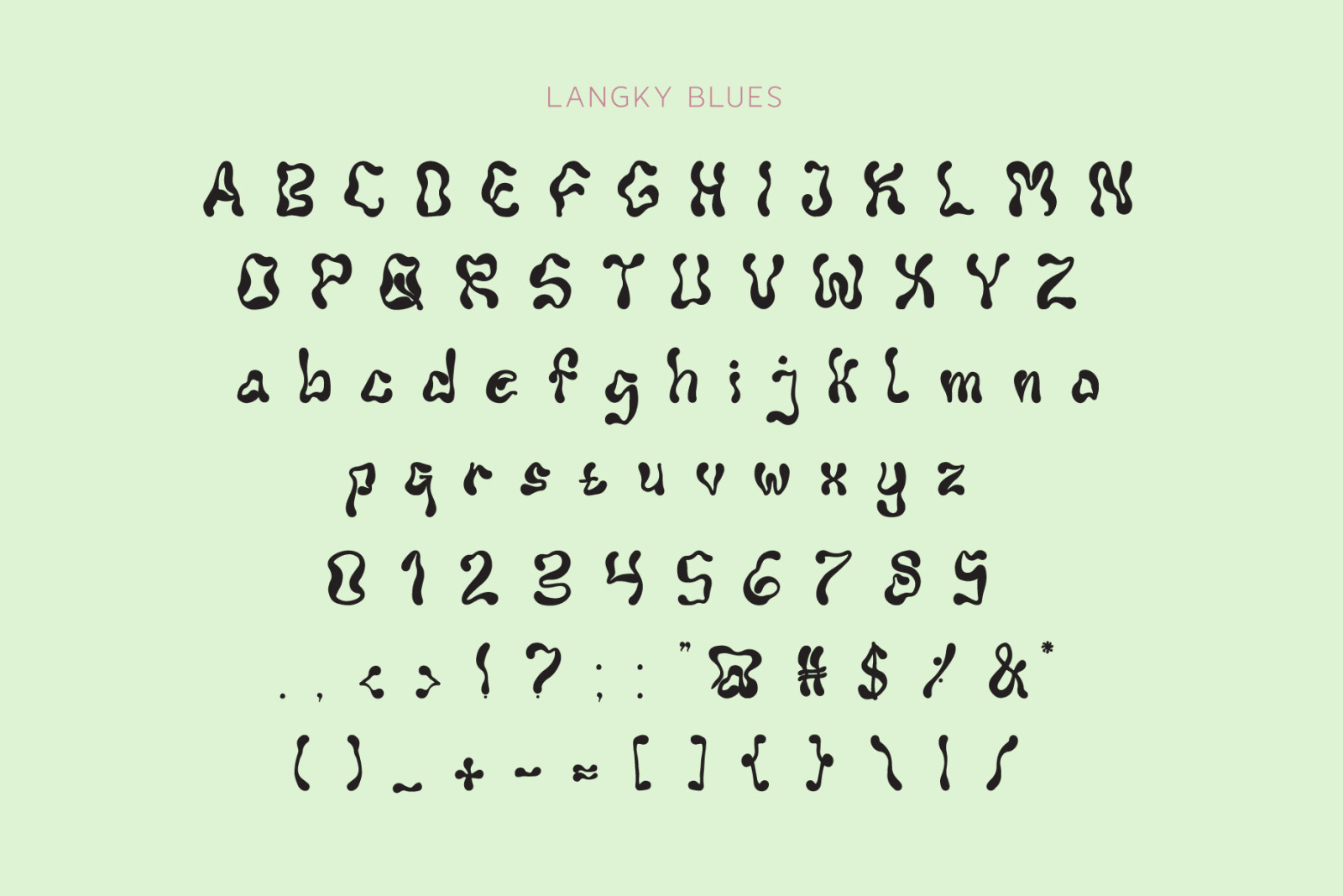 Langky Blues - Liquid Handwritten