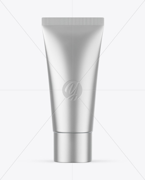 Matte Metallic Cosmetic Tube Mockup