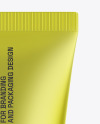 Matte Metallic Cosmetic Tube Mockup