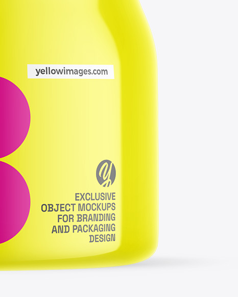 Glossy Cosmetic Jar Mockup
