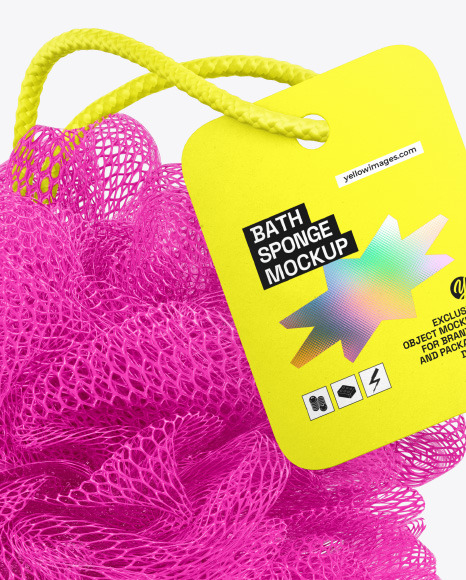 Bath Sponge Mockup Bath Sponge Mockup