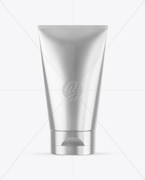 Metallic Cosmetic Tube Mockup