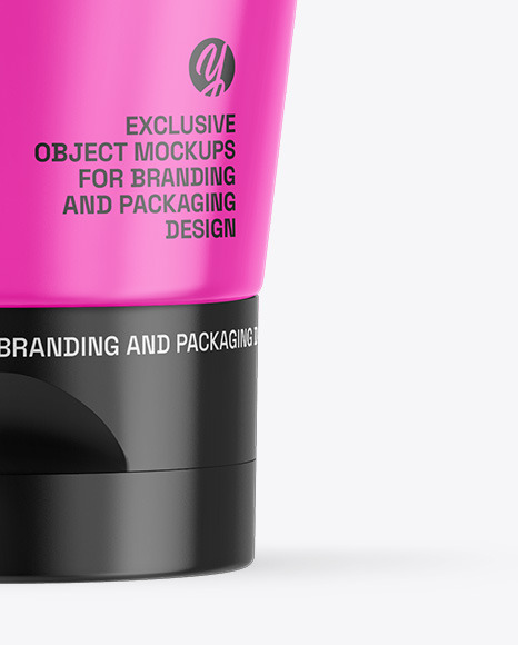 Glossy Cosmetic Tube Mockup