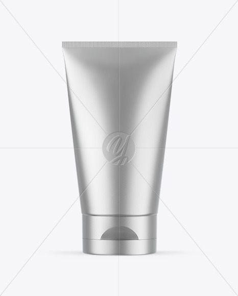 Matte Metallic Cosmetic Tube Mockup