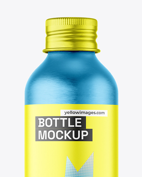 Metallic Bottle Mockup