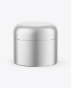 Matte Metallic Tin Can Mockup