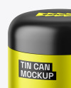 Matte Metallic Tin Can Mockup
