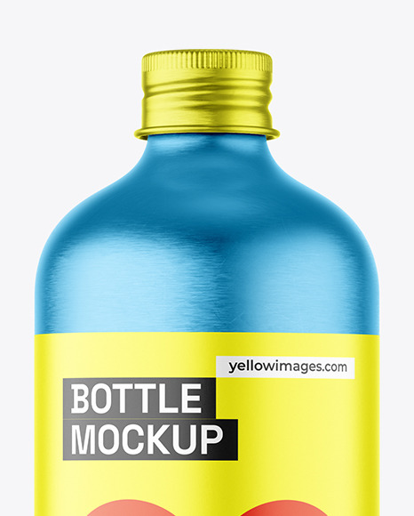 Metallic Bottle Mockup