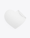 Texturated Heart Sticker Mockup