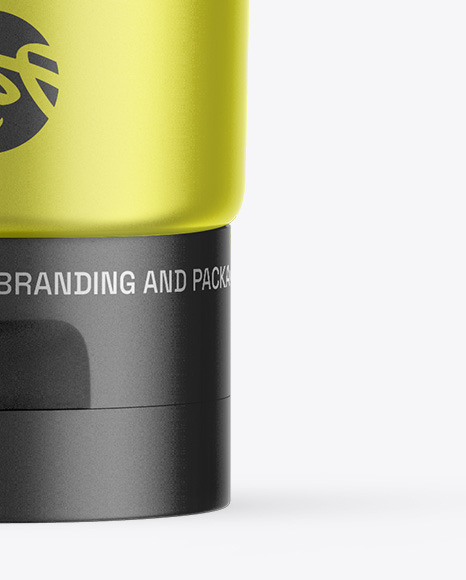 Matte Metallic Cosmetic Tube Mockup
