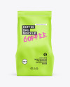 Matte Coffee Bag Mockup - Front View