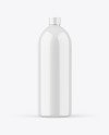 Glossy Cosmetic Plastic Bottle Mockup