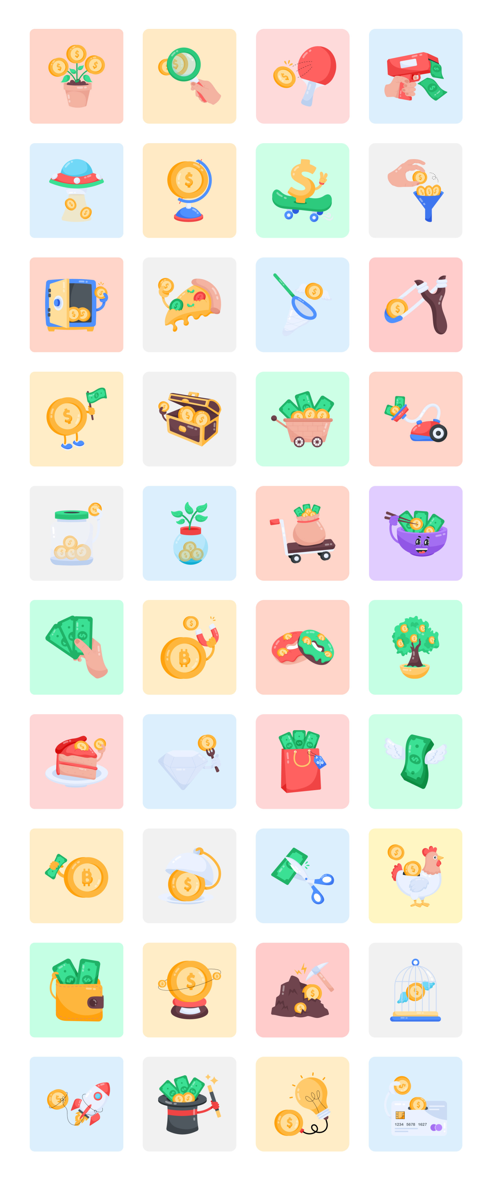 Animated Money Stickers