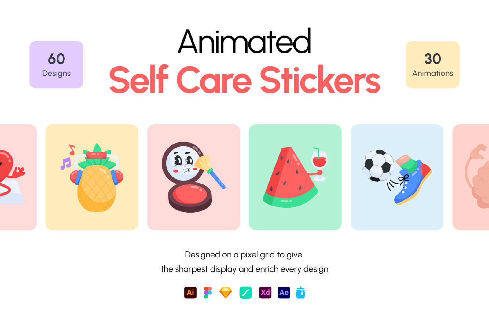 Animated Self Care Stickers Animated Self Care Stickers