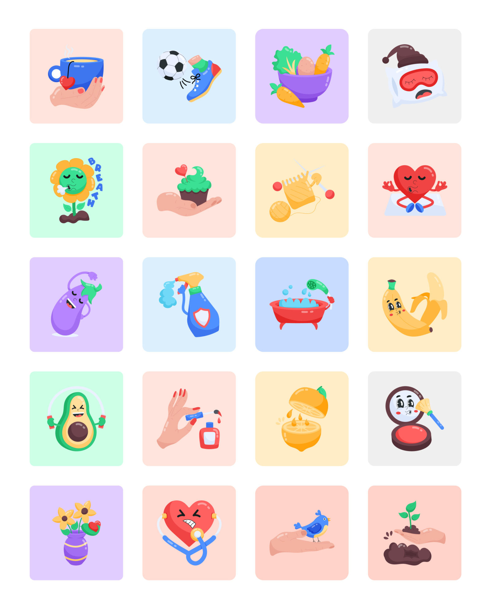 Animated Self Care Stickers Animated Self Care Stickers