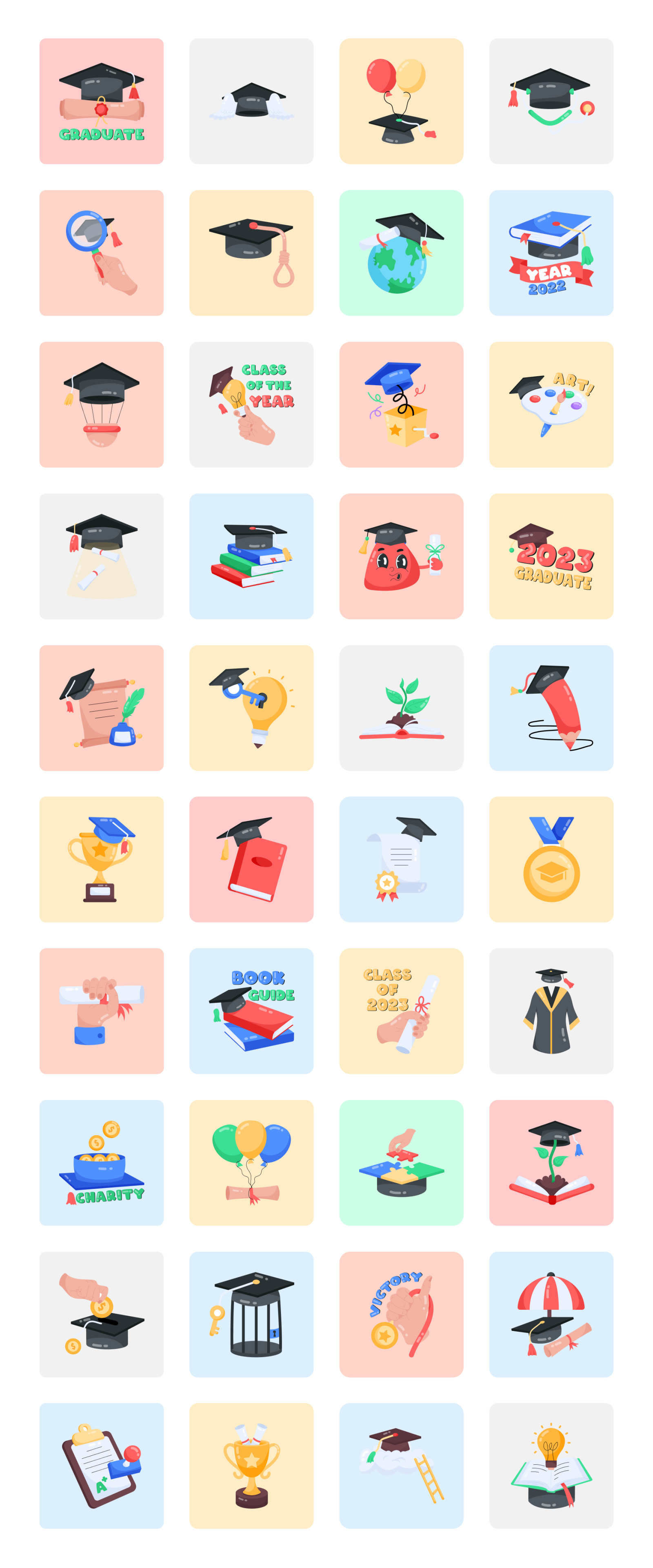 Animated Graduation Stickers