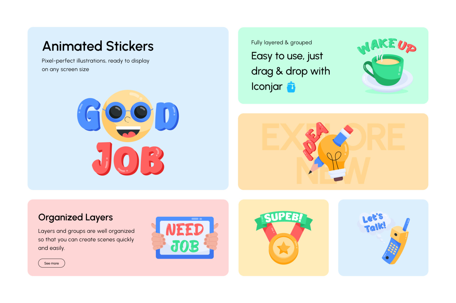 Animated Job Seeker Stickers Animated Job Seeker Stickers